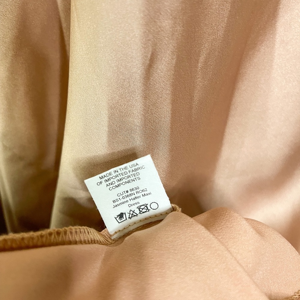 Show Me Your Mumu | NWOT! Jasmine Halter Maxi Dress In Rose Gold Size: Small - Picture 5 of 6